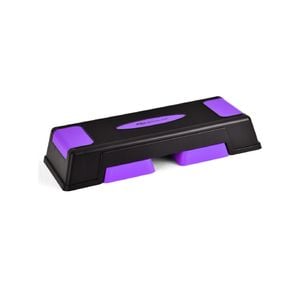 Costway 75cm Aerobic Stepper Riser Exercise Step Platform Cardio Fitness Block Bench Home Gym Purple
