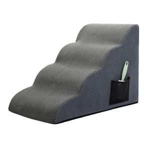 PaWz 4 Steps Dog Ramp Pet Stairs with Side Pocket