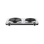TODO 2250W Twin Hotplate Electric Cooktop Stainless Steel