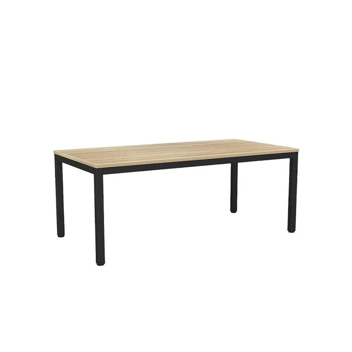 Olg Axis Table 4 Leg Black Frame White Top L1800mm X W900mm