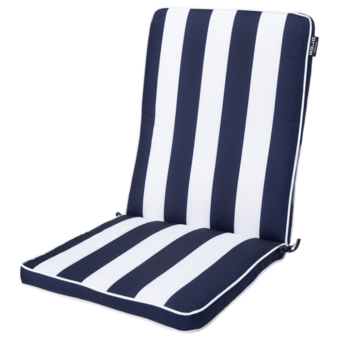 Mojo Navy Cabana Stripe Mid Back Cushion