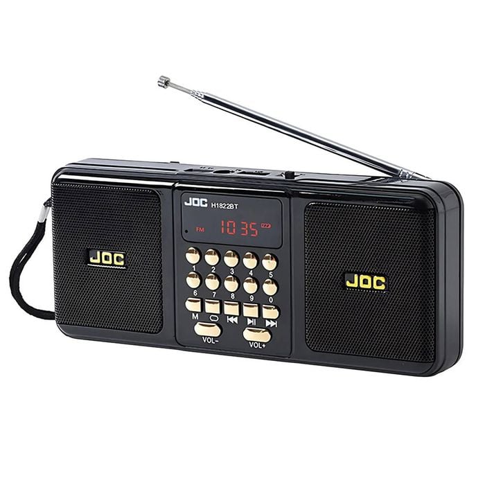 Portable Fm Radio Bluetooth Speaker Black