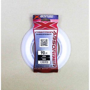 YGK XBraid Absorber 50m Castman Monofilament Shock Fishing Leader 90lb