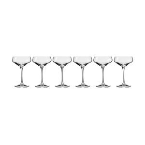 6pc Krosno Avant-Garde 290ml Stemmed Cocktail Glass Set - Clear