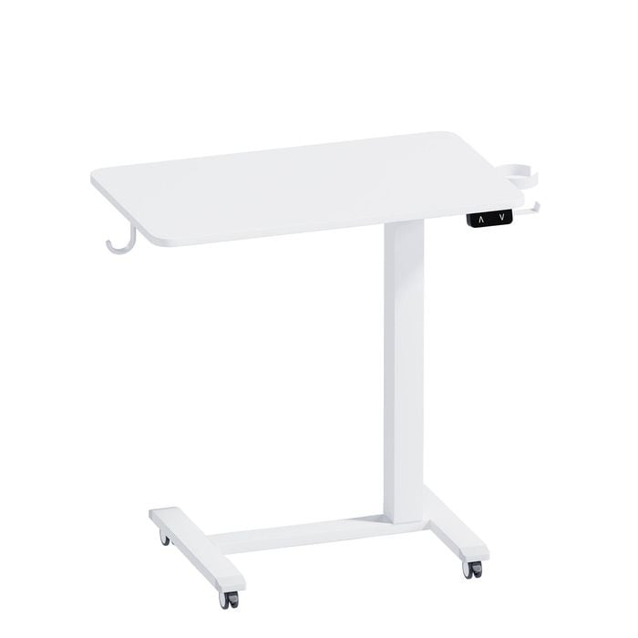 Ufurniture Portable Mobile Standing Desk Electric Height Adjustable Table
