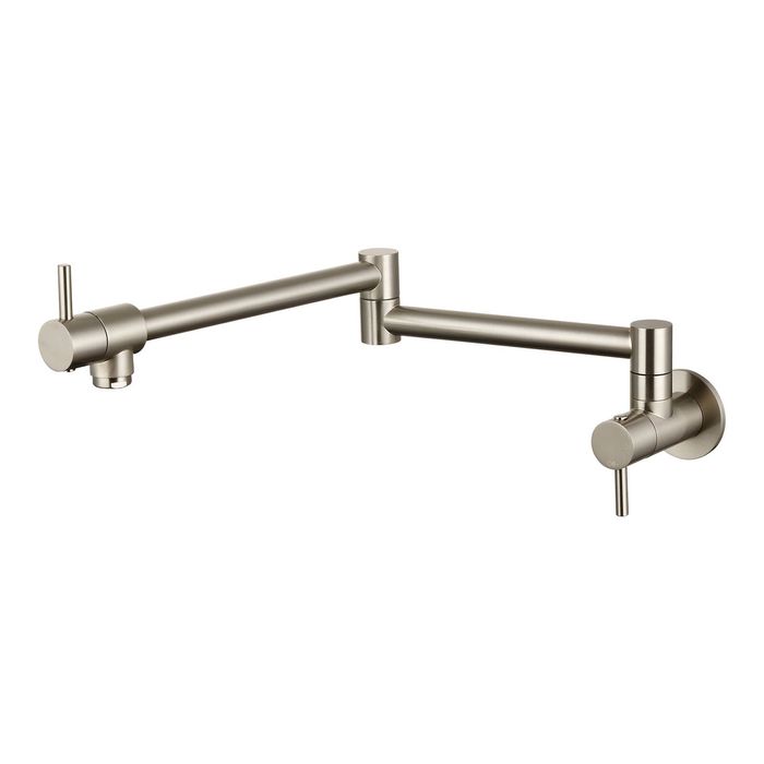 Mondella Resonance Brushed Nickel 2 Control Valves Pot Filler
