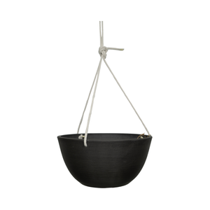 Respect 31cm Charcoal Green Earth Hanging Planter