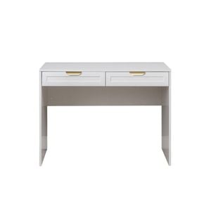 European Cabinetry Hampton Pull Brass Odessa Desk White