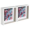 Nicola Spring 2 Piece 8 X 8 3d Shadow Deep Box Photo Frame Set - Craft Display Picture Frame With 6 X 6 Mount
