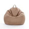 Catzon Bean Bag Chair Cover (No Filler) Linen Washable-Brown(2XL)