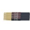 12 Pack Of 5a Maple Drumsticks With Rubber Grips black