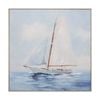 Lvd Hand-finished Wood Framed Canvas Solo Sailing Print Home Decor 80x80cm