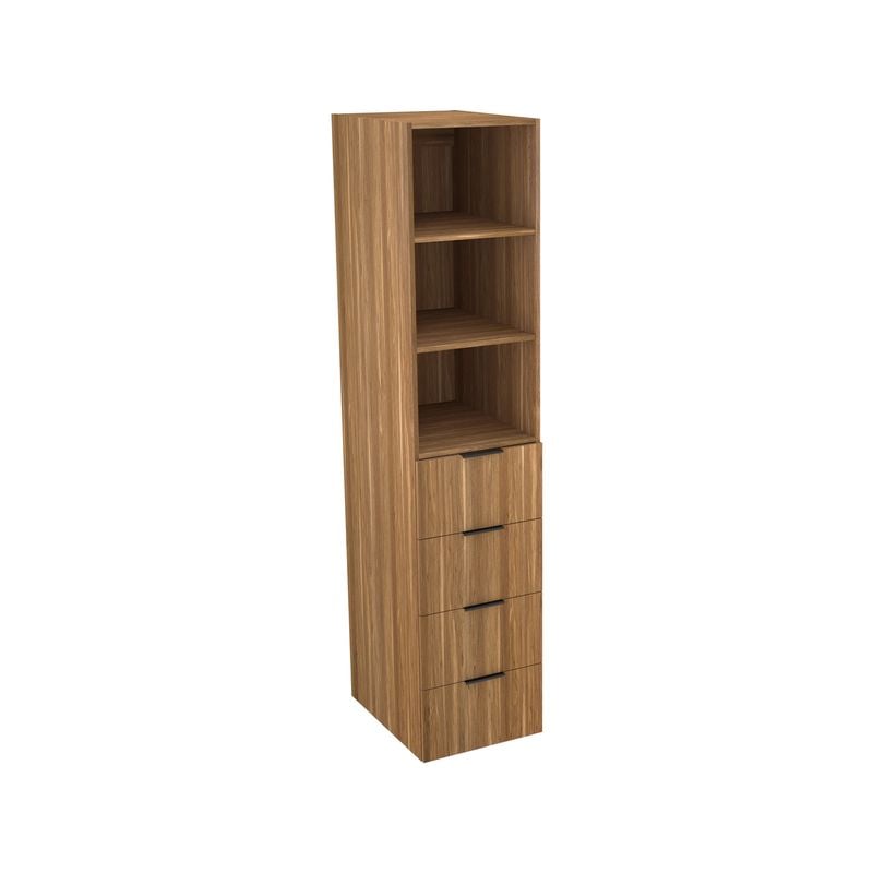 Lugna 2048 x 450 x 580mm Cove 2 Shelf 4 Drawer Storage Cabinet