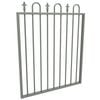 ProtectorAl 975 x 1200mm Woodland Grey Aluminium Loop And Spear Top Pool Gate