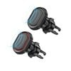 2x Sansai Magnetic Car Smartphone/Mobile Air Vent Holder/Mounts Hands Free Black