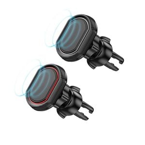 2x Sansai Magnetic Car Smartphone/Mobile Air Vent Holder/Mounts Hands Free Black