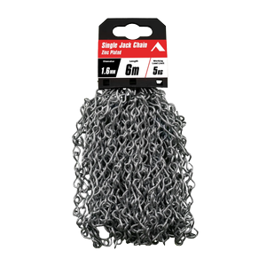 Pinnacle 1.6mm x 6m Zinc Plated Single Jack Chain