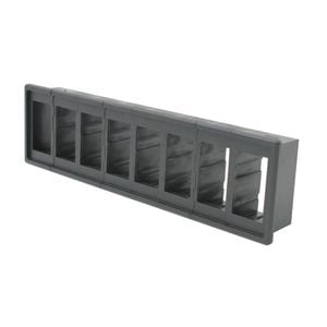 Switch Boss 8 Gang Black Poly Rocker Switch Housing Panel