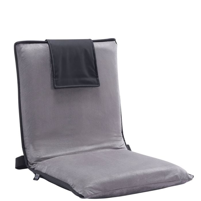 VEVOR Floor Chair Gray 6-Position with Back Support for Reading TV