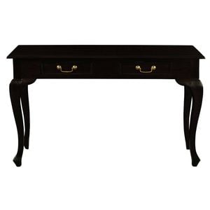 Centrum Furniture Queen Anne 2 Drawer Sofa Table - Chocolate