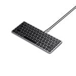 Satechi Slim W1 Wired Backlit Keyboard (Space Grey)