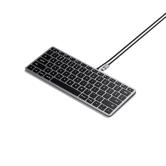 Satechi Slim W1 Wired Backlit Keyboard (Space Grey)