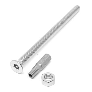 Pinnacle M6 x 100mm Stainless Steel Security Bolts - 4 Pack