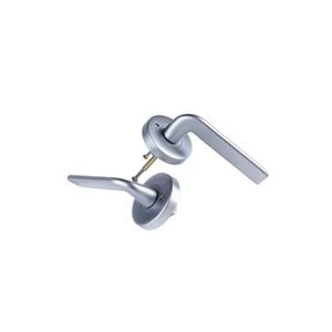 Lockwood 63mm Satin Chrome Pearl Velocity Glide Privacy Leverset
