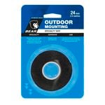Bear 24mm x 2.5m Black Outdoor Mounting Tape