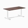 Desky Fixed Height Softwood Office Desk White Frame 150cm
