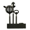 Belle Stainless Steel Plantation Bar Tools/Stand 15.5x20.5cm - Black