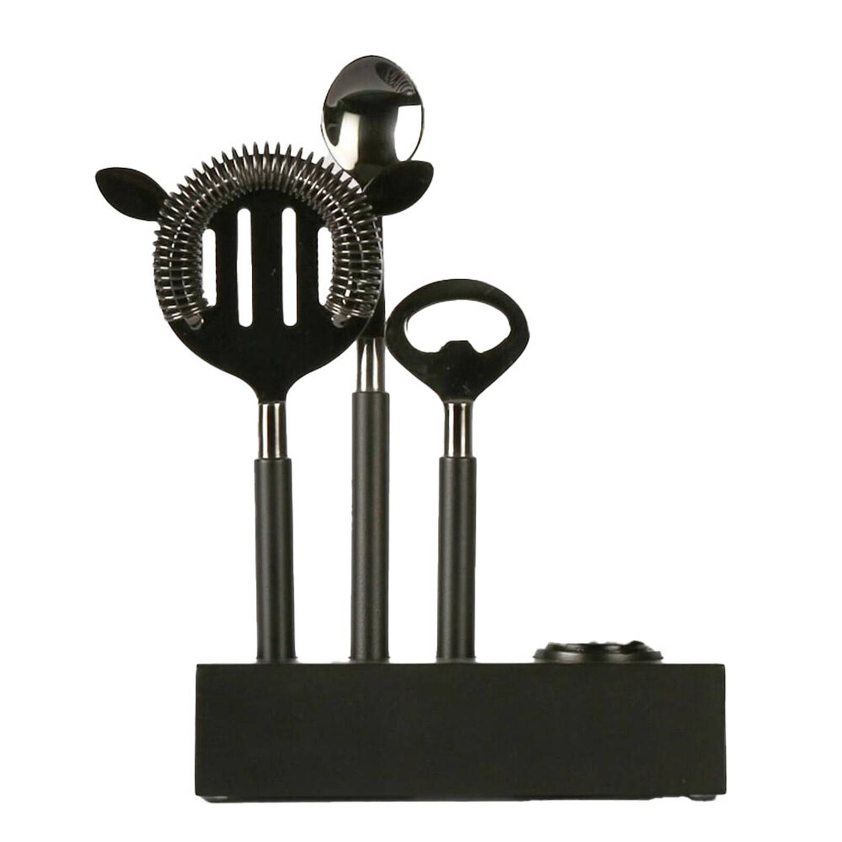 Belle Stainless Steel Plantation Bar Tools/Stand 15.5x20.5cm - Black ...