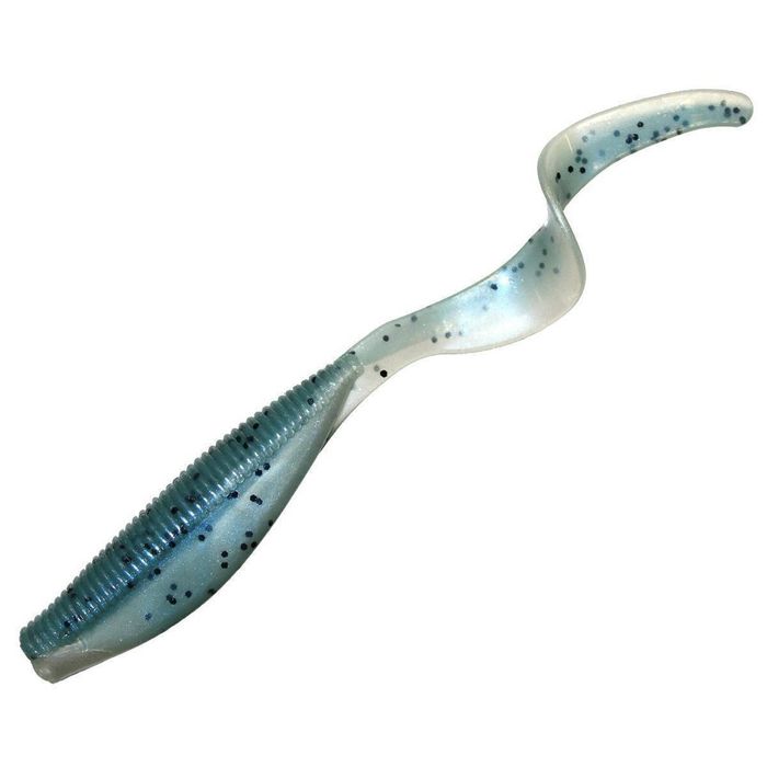ZMan StreakZ Curly TailZ 5" Soft Plastic Fishing Lure Nuked Pilchard Glow