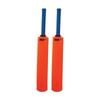 2PK Victor Sports Plastic Cricket Bat Rubber Lightweight Size 4 Orange