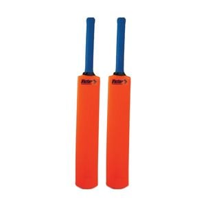 2PK Victor Sports Plastic Cricket Bat Rubber Lightweight Size 4 Orange