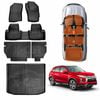 Floor Mats Boot Liner Set for Mitsubishi ASX 2010-2025 Cargo Kick Mats Back Seat Protector Cover