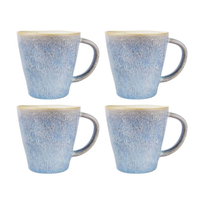 4x Maxwell & Williams Lunara Mug 400ml Durable Stoneware Reactive Glaze