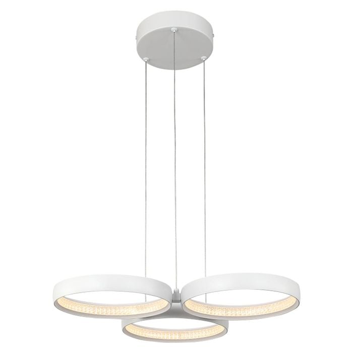 Cougar Lighting Olympus LED Pendant Light White 3lt