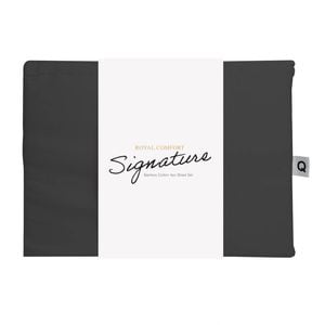 Royal Comfort Signature Bamboo Cotton Sheet Set Premium Bedding Charcoal Single