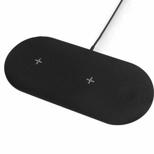 T1 Black Wireless Charger Dock Charging Station 3 In 1 For Apple Watch Iphone 12 11 Xs &h