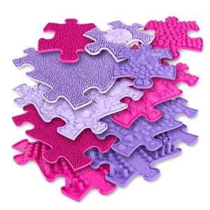 Tactile Floor mats set - 11 Piece - Pink Sensory Playmat Set - TINNITOTS