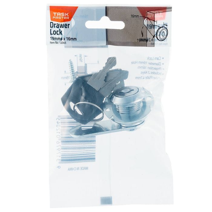 Taskmaster 19 x 16mm Drawer Lock