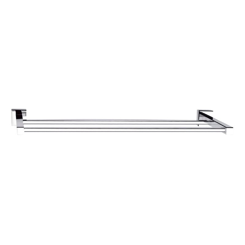 Rococo 600mm Chrome Double Towel Rail