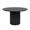 El Nino Flute 120m Round Dining Table Black