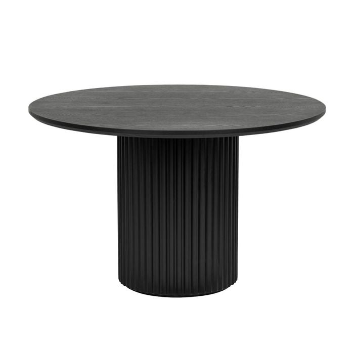 El Nino Flute 120m Round Dining Table Black