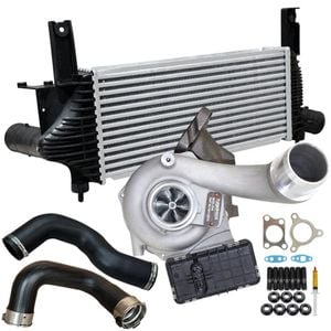 Upgrade Billet Turbo Charger With 62mm Intercooler & Hoses For Nissan Navara D40 YD25 2.5L 2010 Onwards