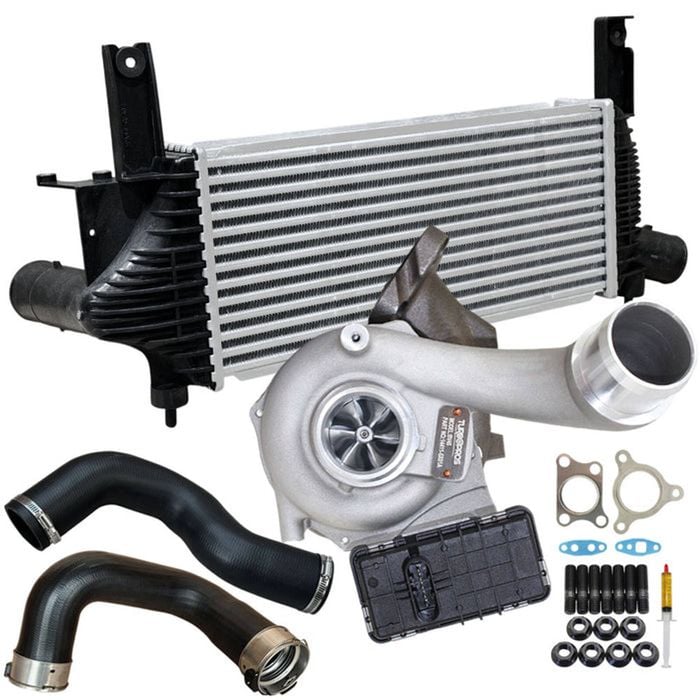 Upgrade Billet Turbo Charger With 62mm Intercooler & Hoses For Nissan Navara D40 YD25 2.5L 2010 Onwards