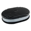 Oval Air Cleaner Kit Full Finned Black