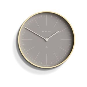Newgate Mr Clarke Clock Pale Wood Clay Grey Dial