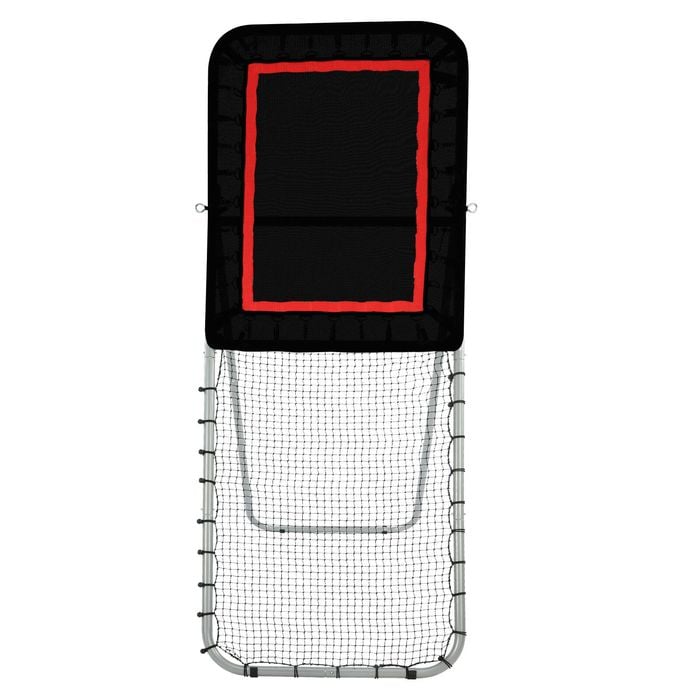 VEVOR Lacrosse Rebounder Black Adjustable Angle Shooting Practice Training Wall with Target